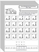 Worksheets Multiplication Free Worksheets free multiplication worksheets com car worksheets