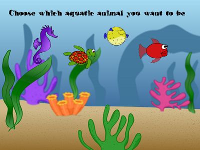 Choose a Sea Creature to Race with in Aquatic Speedway Addition | Multiplication.com