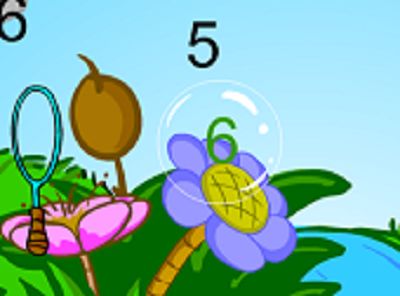 A Right Answer is Green in Bubble Bugs Addition | Multiplication.com