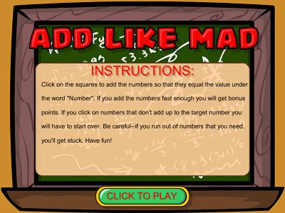 Welcome to Add Like Mad | Multiplication.com