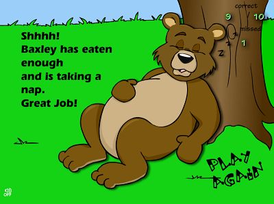 You Won Baxley the Bear Addition | Multiplication.com