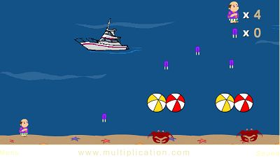 Explore the Beach in Beach Rush | Multiplication.com