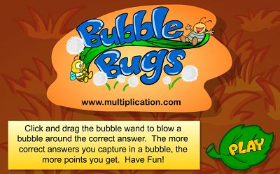 Welcome to Bubble Bugs Addition | Multiplication.com
