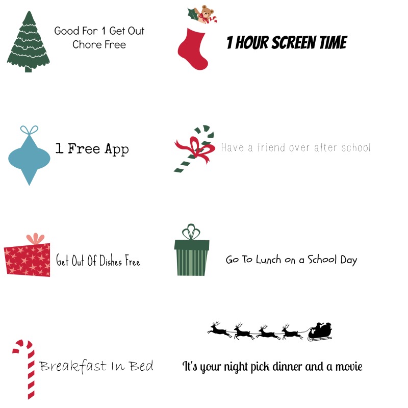 Free homework pass template christmas