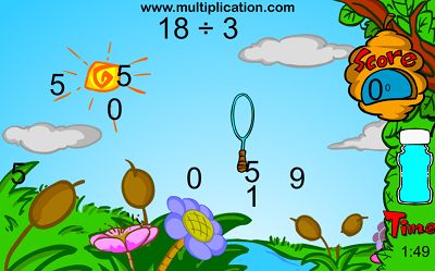 Blow Bubbles to Catch the Answers in Bubble Bugs Division | Multiplication.com