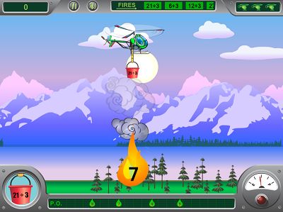 Put out the Right Fire in Chopper Challenge Forest Fire Division | Multiplication.com