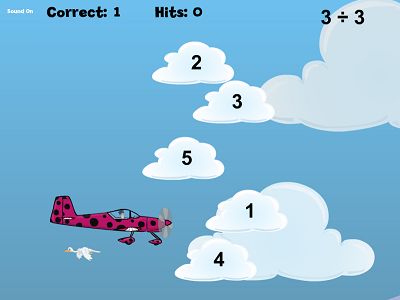 Practice Division Facts in Flying High Division | Multiplication.com