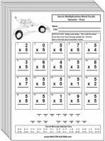 Free Hamster Multiplication Worksheets