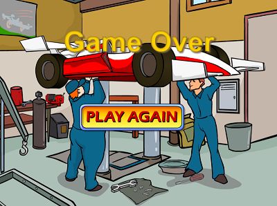 Game Over in Hypervelocity Racer II | Multiplication.com