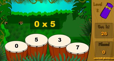 Play the Drums in Jungle Jim | Multiplication.com