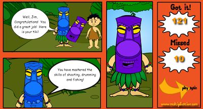 You Won a Tiki Mask in Jungle Jim | Multiplication.com