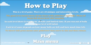 Subtraction Knock Down How to Play