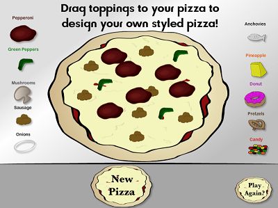 Design Your own Pizza in Pizza Pizzaz | Multiplication.com