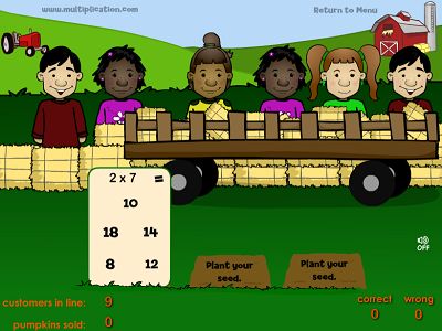 Plant Seeds in Farmer Fred's Pumpkin Patch | Multiplication.com