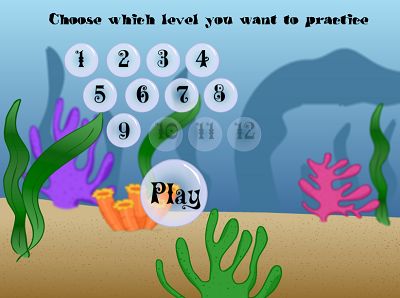 Choose A Fact Family in Aquatic Speedway Subtraction | Multiplication.com