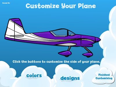 Customize Your Airplane in Flying High Subtraction | Multiplication.com