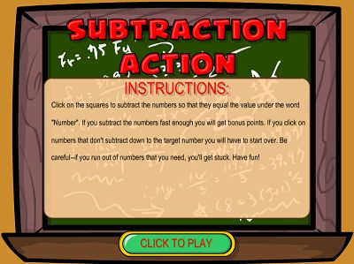 Welcome to Subtraction Action | Multiplication.com