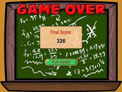 Game Over in Subtraction Action | Multiplication.com