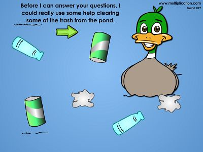 Help Dalton Duck Clean up Trash in Winston Detective Agency | Multiplication.com
