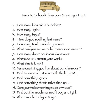 How do you build a scavenger hunt?