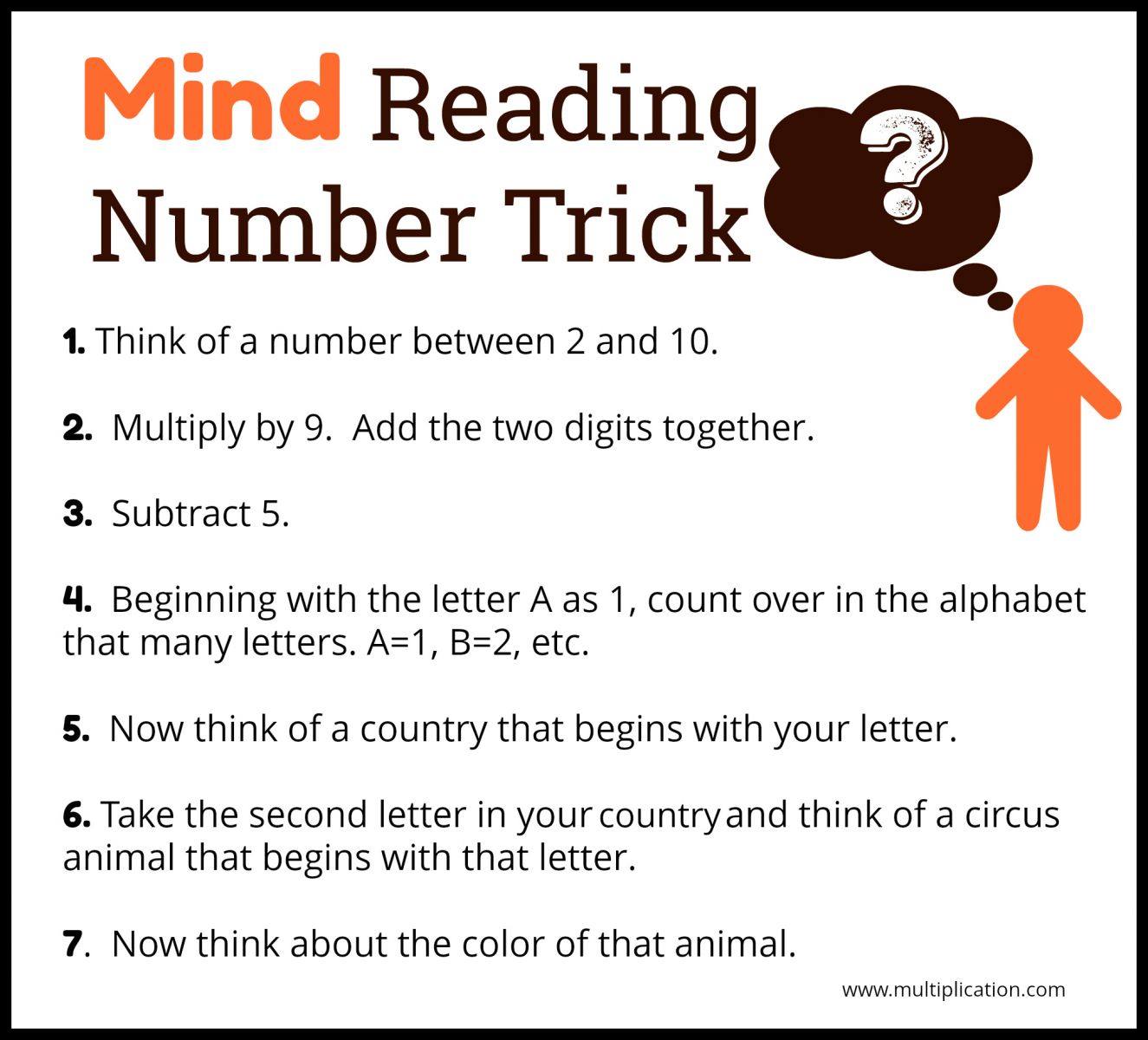 mind tricks with words and numbers