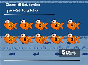 Choose Fact Families in Fish Shop Subtraction | Multiplication.com