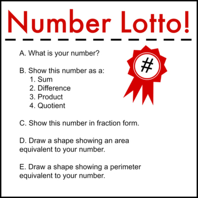 Number Lotto Math Lesson