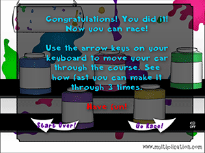 Get Ready to Race in Patty's Paints Addition | Multiplication.com