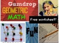 geometry, fun math, cool math lesson, gumdrop math, toothpicks and marshmallows, geometric scultpures, vertices