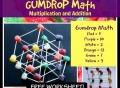 gumdrop math, marshmallows and toothpicks, multiplication worksheet, free math, fun math, cool math