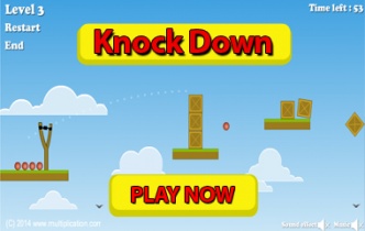 Knock Down Subtraction Preview | multiplication.com