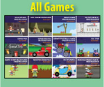 Screenshot of all games page.