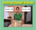 Screenshot of commutative property video.