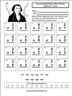 Explorer Twos Time Table Multiplication Worksheet thumbnail