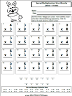 Easter Threes Time Table Multiplication Worksheet thumbnail