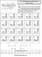 Lesson Sixes Time Table Multiplication Worksheet thumbnail