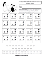 Lesson Nines Time Table Multiplication Worksheet thumbnail