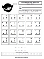 More Pirates Ones Time Table Multiplication Worksheet thumbnail