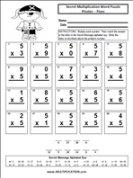 More Pirates Fives Time Table Multiplication Worksheet thumbnail