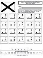 Even More State Flags Ones Time Table Multiplication Worksheet thumbnail