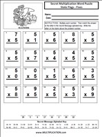 State Flags Fives Time Table Multiplication Worksheet thumbnail