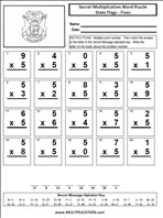 More State Flags Fives Time Table Multiplication Worksheet thumbnail