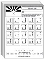 More State Flags Multiplication Worksheets thumbnail