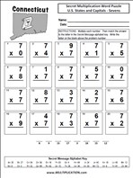States and Capitals Sevens Time Table Multiplication Worksheet thumbnail