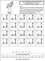 Character Traits Threes Time Table Multiplication Worksheet thumbnail