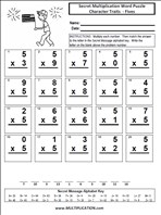 Character Traits Fives Time Table Multiplication Worksheet thumbnail