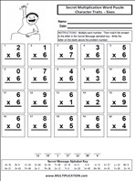 Character Traits Sixes Time Table Multiplication Worksheet thumbnail