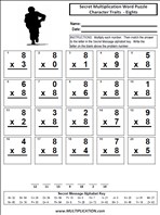 Character Traits Eights Time Table Multiplication Worksheet thumbnail
