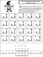 More Christmas Twos Time Table Multiplication Worksheet thumbnail