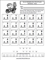 More Christmas Fives Time Table Multiplication Worksheet thumbnail